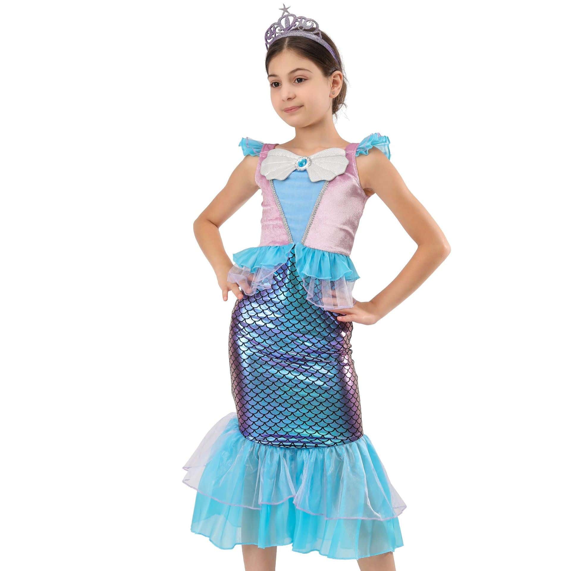 Mermaid princess dress8 Min